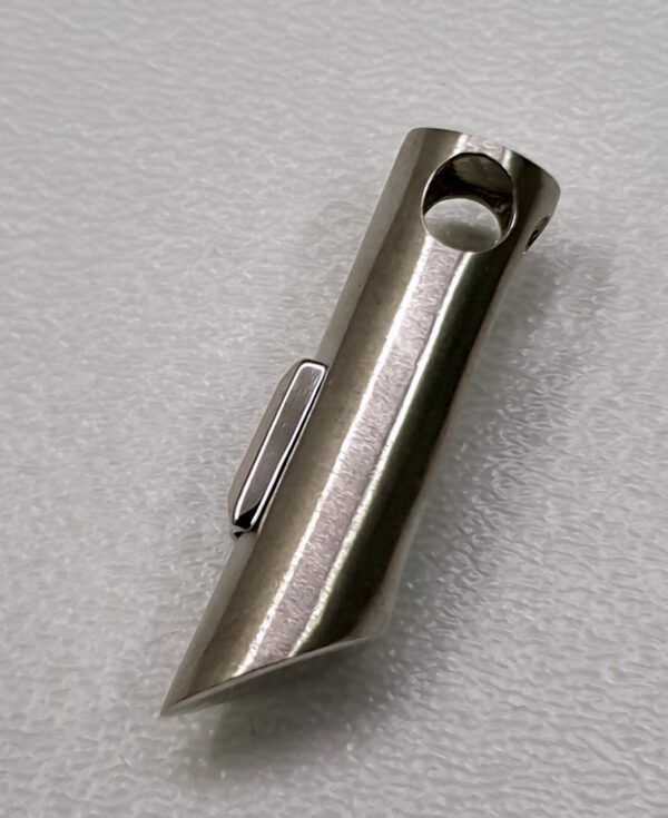 Moderner, stylischer Anhänger in Weißgold – Bild 3