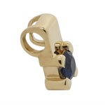 Anhänger in 333/- Gelbgold / mit blauem Stein – Bild 3